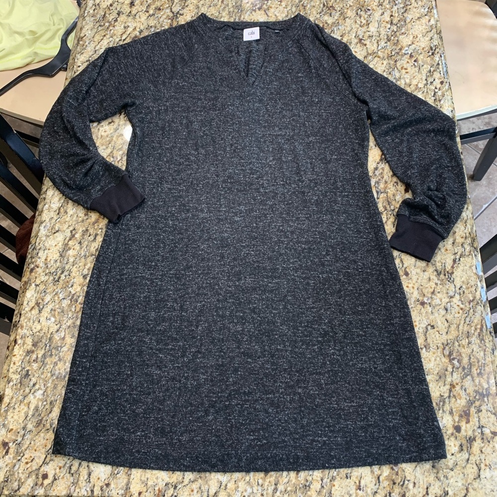 Cabi PJ dress #3829 Black Heather comfy chic - Picture 4 of 8